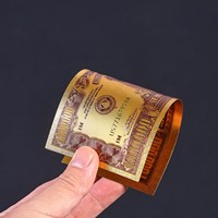 Statuette en plastique de la Statue de la Liberté, billet de banque de 1 million de dollars US en or, pour anniversaire/Noël, nouveautés