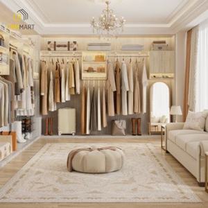 CBMMart Organisateurs de placard en forme de U minimalistes personnalisés <span class=keywords><strong>Dressing</strong></span> Room Système de garde-robe pour filles et garçons - Product Image 3