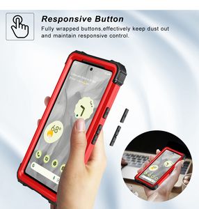 Armure hybride robuste défenseur mode 3 en 1 antichoc à fort impact 360 protection complète pour <span class=keywords><strong>Google</strong></span> <span class=keywords><strong>Pixel</strong></span> 7A 7 6 6a 5 5a étui - Product Image 5