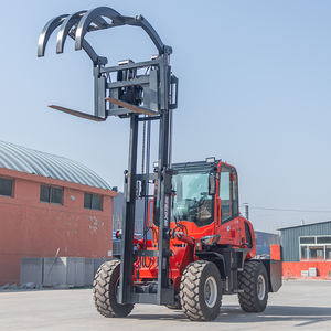 Envío Gratis Puerta a Puerta Compra al por Mayor Montacargas Diésel de 5 Toneladas 5000 kg con Tracción en las Ruedas, Certificación CE Eur5, para Todo Terreno con Neumáticos Todoterreno - Product Image 4