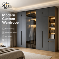 Armoire de Rangement Pliante Moderne et Simple pour la Maison, Penderie d'Angle Ajustable, Ensemble de Meubles de Dressing de Luxe Légers pour Appartement et Chambre à Coucher