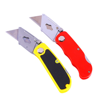 Mini couteau de poche pliable multifonctionnel à la mode Lame interchangeable Couteau utilitaire de couleur durable et sûr