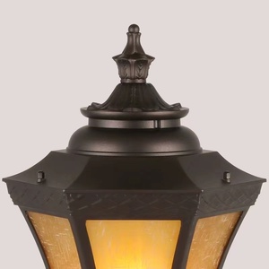 Lampe solaire extérieure en bronze pour pelouse, LED IP65 résistante à l'eau, lumière du jour 5000K, abat-jour en métal, détecteur de mouvement, garantie 5 ans - Product Image 4