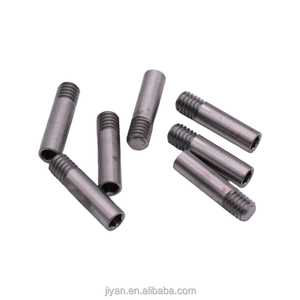 <span class=keywords><strong>Eje</strong></span> no estándar de acero inoxidable de mecanizado CNC personalizado con orificio ciego hexagonal interno y rosca externa para ensamblaje mecánico - Product Image 3