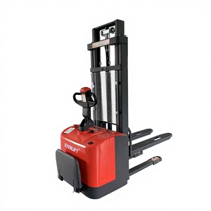 Precio barato 1,5 T 3300lbs 3,0 M 3,5 m 4,0 M Mini apilador eléctrico completo Apilador de palés Elevador de horquilla HELI Venta directa de fundición - Product Image 1