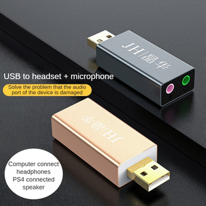 Adaptador de Audio USB Externo a 3.5mm, <span class=keywords><strong>Tarjeta</strong></span> de Sonido Compatible con Computadoras/Laptops/<span class=keywords><strong>PS4</strong></span> - Product Image 2