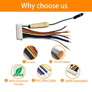 Conjunto de Cables Personalizados con Conector JST ZH1.5 de 8 Pines y Conector DuPont de 2.54, Aislamiento de PVC para Electrodomésticos y Máquinas - Product Image 5