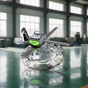 Portable Mini 1325/1630/2430/2030/2060 System Cross Bow Steel Cutter <b>Motor</b> 110 - 240V 1530 /1630 /2430 /2 - Product Image 1