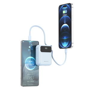Batteries externes Li-Polymère en gros avec câble Type C, affichage LED de la puissance, charge rapide 22,5W, portables, capacité 10000mAh - Product Image 5