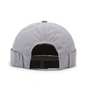 Mens Breathable Mesh No Brim Summer Docker Cap Lightweight Quick Dry Brimless <b>Hat</b> <b>Beanie</b> Promotion Gift - Product Image 3