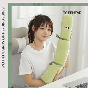 Almohada en forma de U con diseño de Panda de dibujos animados, almohada de felpa suave y portátil para soporte del cuello, para siesta en la oficina y uso en viajes - Product Image 2