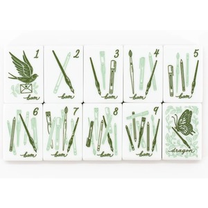 Nouvel ensemble de tuiles de mahjong américaines en acrylique de luxe, durables, 160 tuiles, avec tapis, pour jeu de mahjong familial et divertissement en casino - Collection 2026 à succès - Product Image 3