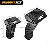 OMU Genesis Series Pommeau de levier de vitesse en aluminium pour Jeep Wrangler JK Shifter Boîte de transfert Levier Poignée Kit Accessoires