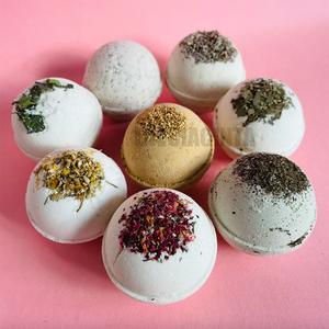 Lote de Materia Prima Totalmente Natural | Bomba de Baño No Tóxica | Bombilla Efervescente para Baño con Extracto de Plantas y Aceite, Limpieza Profunda, Espumosa, Hecha a Mano, OEM, Regalo Personalizado - Product Image 2