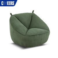 Fauteuil pivotant moderne en tissu MANWAH CHEERS, pivotant à 360° °   Fauteuil rembourré en mousse haute densité pour salon, chambre et hôtel