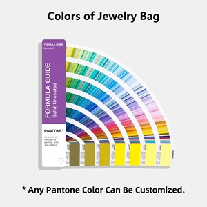 JCBASIC <span class=keywords><strong>Pochette</strong></span> à bijoux plate en velours avec logo personnalisé, sac de rangement coloré en suède avec lien pour colliers, bracelets <span class=keywords><strong>et</strong></span> bagues - Product Image 5