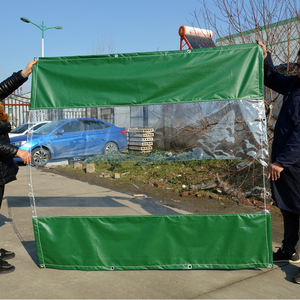 Personnaliser la bâche de <span class=keywords><strong>pergola</strong></span> extérieure avec fermeture éclair, tente de jardin, tissu imperméable visible, salle de lavage de voiture, rideau imperméable - Product Image 2