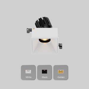 ספוט מרובע מודרני נגד סנוור מאלומיניום עם נורת לד COB 15W, מתכוונן לתקרה, AC110V, בעל תקן ETL, CRI90, ניתן לעמעום - Product Image 2