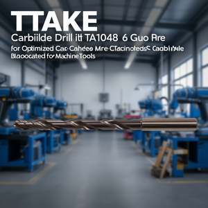 TTAKE Carbide <b>Drill</b> Bit TA1048 6 <b>Guide</b> Pads Optimized Core Coated for Machine Tools - Product Image 3