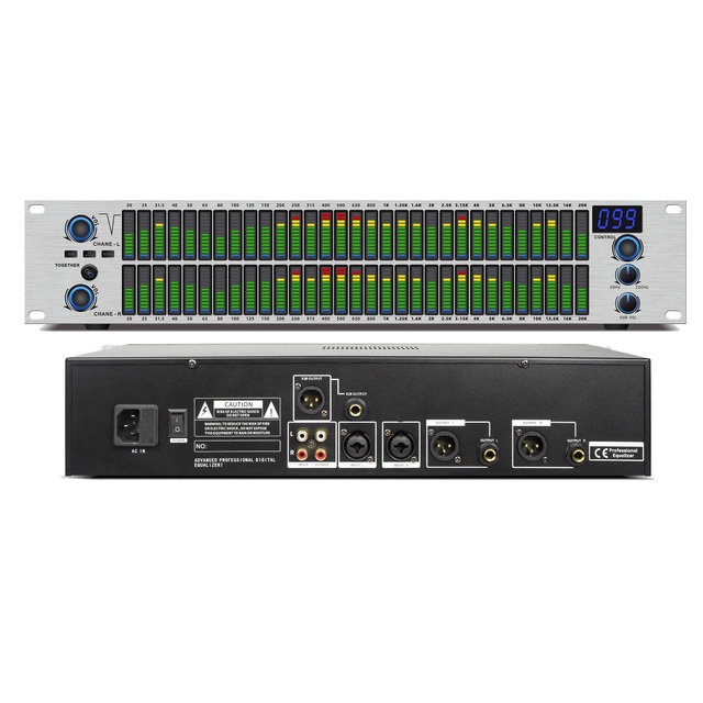 Professional DSP Audio Processor 31 Segment Digital Equalizer