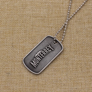 Miễn phí mẫu tùy chỉnh riêng của bạn logo kim loại <span class=keywords><strong>Dog</strong></span> Tag Mặt dây chuyền với bóng chuỗi - Product Image 2