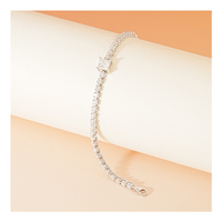 Bracelet Rubik's Cube Moissanite en argent S925 pour couples en vrac en stock plaqué rhodium pour cadeaux et fêtes