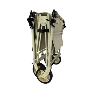 Vouwwagen met vier wielen van roestvrij staal, met kap voor winkelen en opbergen - Product Image 3