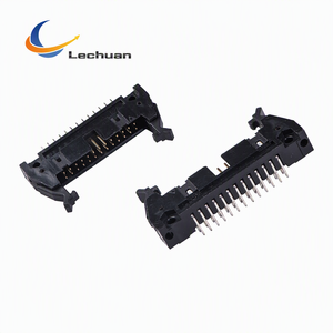 LECHUAN SMT Ummantelter IDC-Stecker mit Auswurffunktion 6/8/10/<span class=keywords><strong>14</strong></span>/16/20/26/30/34/40/50/60/64-polig 2,54mm Rastermaß Gerade Rechts PCB - Product Image 1