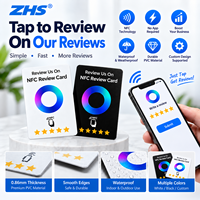 Carte de commentaires NFC 215 personnalisée en PVC, carte sans contact, carte de retour d'expérience personnalisée pour les restaurants, les hôtels, les cafés et les magasins