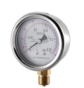 Sauerstoff-Manometer aus rostfreiem Stahl für medizinische Geräte mit niedrigerem Anschluss für medizinische Zwecke - Product Image 3
