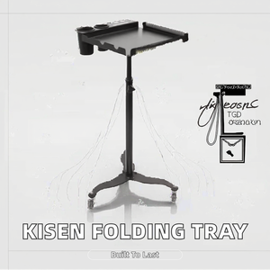 Carrito de Peluquería Plegable y Móvil Kisen Modern para Salón de Belleza, Baño, Spa, Extensiones de Cabello, Organizador Inteligente de Plástico para Peluquería - Product Image 2