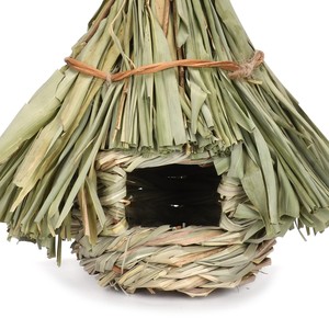 Feuille de bambou tissée à la main nid d'oiseau maternelle bricolage mise en page environnementale décoration de jardin paille suspendu oiseau hous - Product Image 4