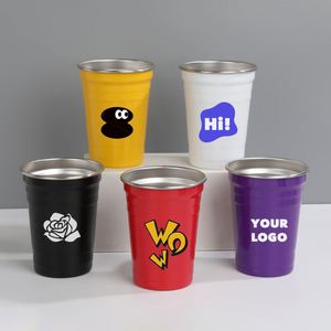 Vaso de Aluminio Reutilizable Personalizado para Fiestas, Cerveza, Café, Bebidas Frías al Aire Libre, Reciclable, 12 oz, 33 oz - Product Image 1
