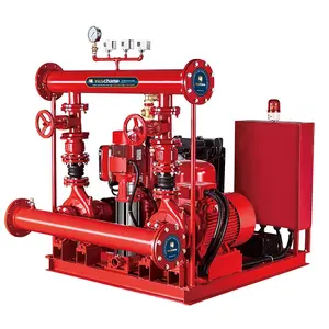 EDJ fire fighting system with electric pump and diesel pump and jockey pump