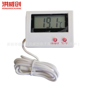 เครื่องวัดอุณหภูมิดิจิตอล Hongweichuang HT-5 สำหรับตู้ปลา ตู้เย็น พร้อมหน้าจอแสดงผลและหัววัด - Product Image 1