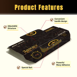 Paquete de 10 Trampas Adhesivas No Tóxicas con Cebo Integrado, Atrapa Insectos de Alta Resistencia para Cucarachas y Geckos, Uso en Interiores, Hogar, Cocina y Sótano - Product Image 3