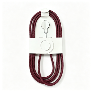 60W PD Fast Charging <b>USB</b> <b>C</b> to <b>USB</b> <b>C</b> <b>Cable</b> Nylon Braided Burgundy <b>Type</b> <b>C</b> Cord for iPhone 15-18 Tablet Earbuds - Product Image 4