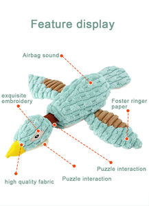 Elastic cepet elastik ördek köpek peluş oyuncaklar nane yeşil parmak çanta streç köpek gıcırtılı oyuncaklar interaktif ses diş taşlama köpek oyuncaklar - Product Image 2