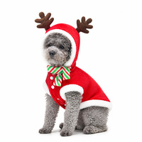 Vêtements de Noël pour chien, costume de renne pour chat, manteau rembourré en coton, pull pour animal de compagnie à 2 pattes, tenue chaude d'hiver, style britannique, petite et moyenne taille
