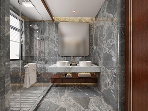 Marbre gris élégant importé d'Italie |   Carrelage de sol poli et émaillé imperméable, décoration haut de gamme pour les murs et les sols de la cuisine et de la salle à manger - Product Image 6