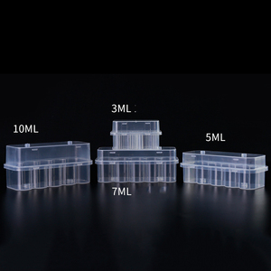 Caja de Almacenamiento de Viales de Plástico Transparente de 2x3 ml para Péptidos, Estuches de Almacenamiento de 3 ml, Soporte para Viales de Plástico - Product Image 5