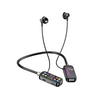 Casque sans fil pour le sport et les activités de plein air, tour de cou, anti-perte, écran à diodes électroluminescentes, réduction de bruit ENC, étanche IPX4 5.4