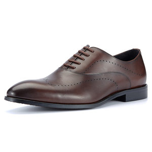 Zapatos de Negocios Personalizados de Cuero Vacuno Puro, Oxfords Duraderos para Oficina, Posición Superior, Temporada de Otoño - Product Image 1