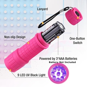 Linterna LED, disponible en varios colores, requiere 3 pilas AAA, ideal para camping, senderismo y emergencias. - Product Image 3