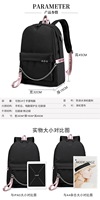 Sac à dos pour lycéennes avec câble pour écouteurs, sacs d'école pour lycéennes, sac à dos scolaire de haute qualité avec port de charge USB