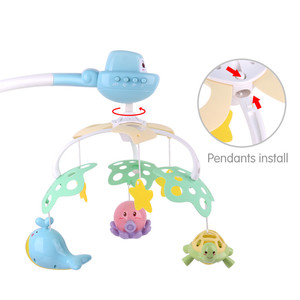 Giocattoli musicali rotanti sul comodino dell'oceano <span class=keywords><strong>Baby</strong></span> Mobiles Happy Bed <span class=keywords><strong>Bell</strong></span> con proiettore - Product Image 4