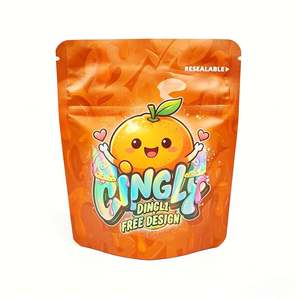 Custom CR Stand Up Pouch Pinch Pull Child Resistant Zipper Smell Proof Opaque Foil Lined Free Sample OEM Factory - Product Image 2