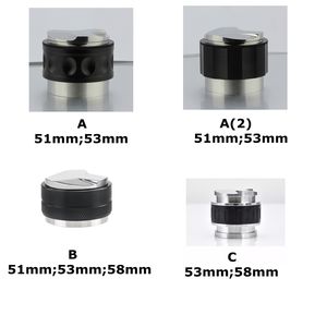 Outil de nivellement et de distribution du café à double tête réglable en profondeur 51 mm 53 mm 58 mm, tamper à main pour expresso - Product Image 6