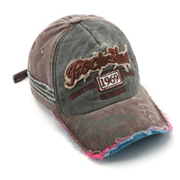 Gorra de Béisbol Bordada Vintage Lavada con Diseño de Letras 1969, Ajustable, Unisex, Personalizada, para Protección Solar