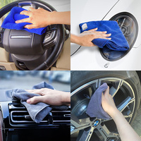 Serviette sèche en éponge microfibre de haute qualité chiffon de nettoyage de voiture en micro fibre lavage de voiture bambou 40x40 400gsm 500gsm 600gsm